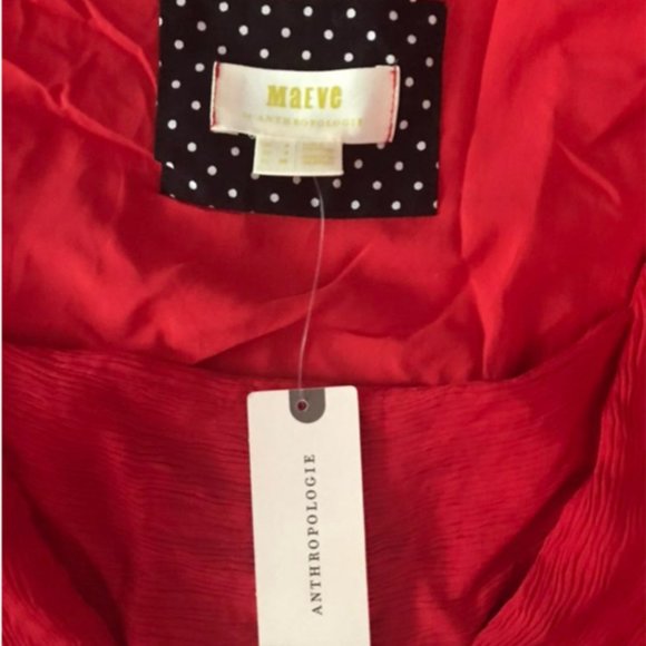 Anthropologie Maeve Juliet Red Corset Dress - Picture 4 of 6